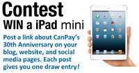Win a free iPad Mini with CanPay's 30th Anniversary Contest