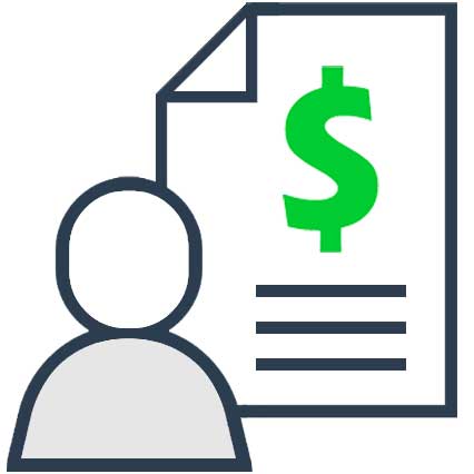 Easy employee payments icon